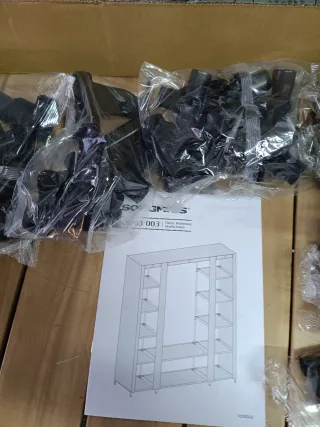 SONGMICS Armario de Tela, Ropero con Cubierta