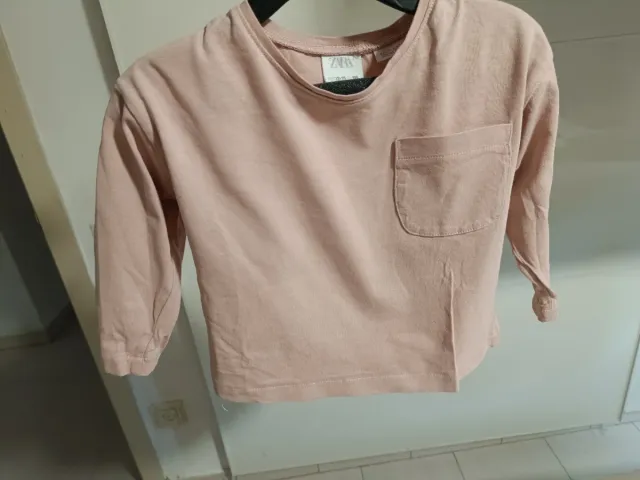 Camiseta bebé manga larga Zara