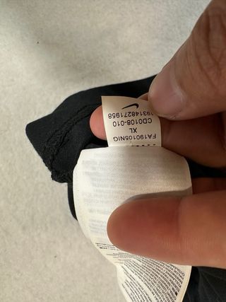 Camiseta Nike Pro Crop XL Negra