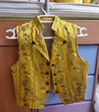 Traje Fallero Niño Negro Terciopelo