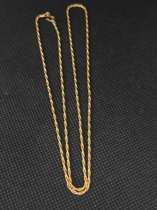 Cadena de oro de 18k cordón salomónico051-02-00549