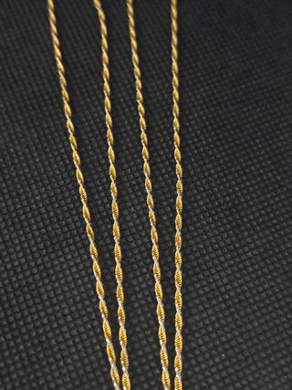 Cadena de oro de 18k cordón salomónico051-02-00549