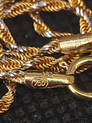 Cadena de oro de 18k cordón salomónico051-02-00549