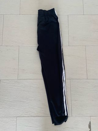 Pantalón Adidas Negro Rayas Blancas