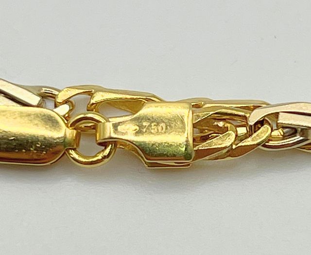 Cadena Figaro Oro Combinado 18k 22.68 gr.