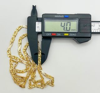 Cadena Figaro Oro Combinado 18k 22.68 gr.