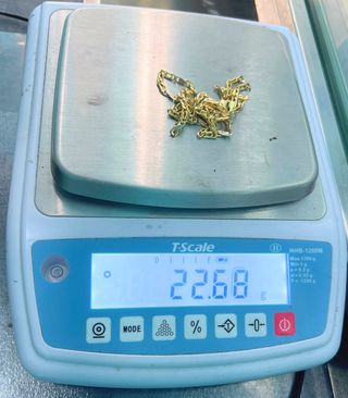 Cadena Figaro Oro Combinado 18k 22.68 gr.