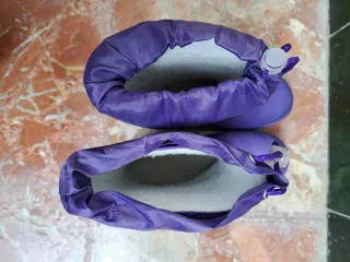 Botas de niña de nieve moradas, talla 35