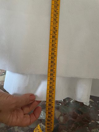 Cancán Fallera 95cm Blanco