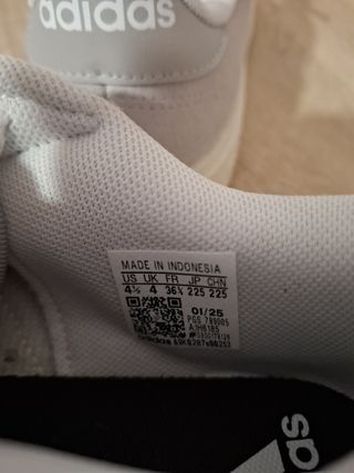 Zapatillas Adidas Gris Talla 36 3/4