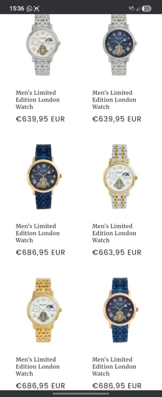 Reloj Thomas Tompion Automático Oro/Plata