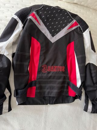Chaqueta Cordura Moto Negra y Roja