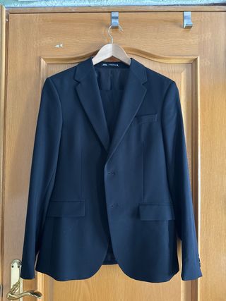Traje de hombre Zara negro slim fit talla S