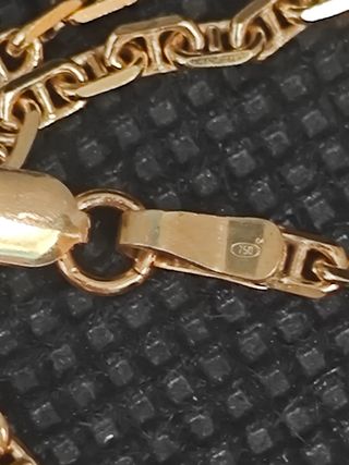 Cadena de oro 18k tipo forzada barra051-02-00551