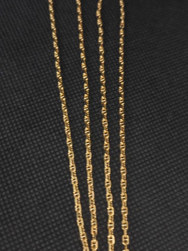 Cadena de oro 18k tipo forzada barra051-02-00551