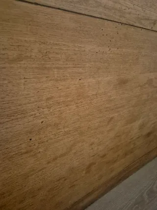 Mesa de centro colonial de madera