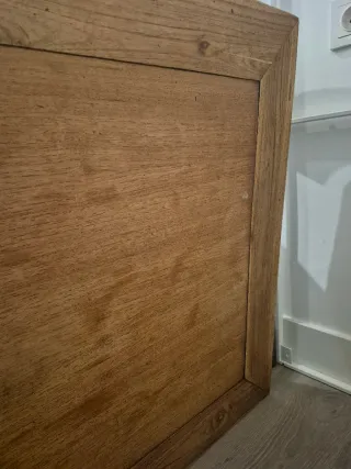 Mesa de centro colonial de madera