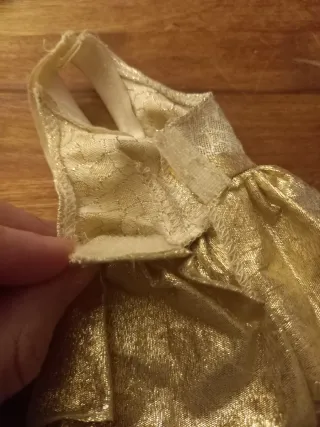 Ropa Muñeca Barbie Dorada