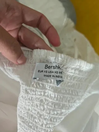 Vestido Verano Bershka Blanco