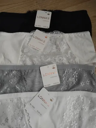 4 Braguitas Lonna's Talla XL (algodon)