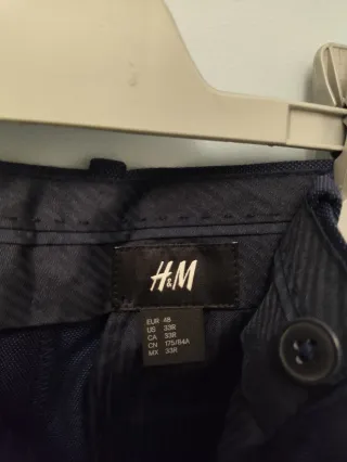 Pantalón de traje H&M azul marino