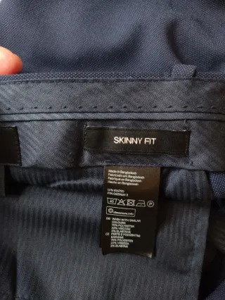 Pantalón de traje H&M azul marino