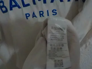 Camiseta Balmain Paris Blanca Talla L