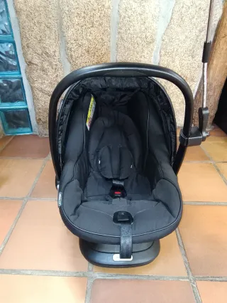 Carrito Bebecar V Pluma Negro Bronce