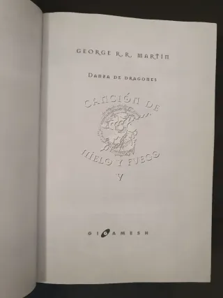 Canción de hielo y fuego. Saga completa R.R.Martin