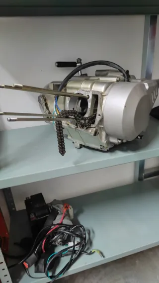 Parte baja motor pit bike 125cc