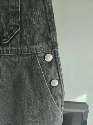 Peto vaquero Bershka negro