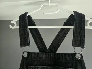 Peto vaquero Bershka negro