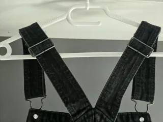 Peto vaquero Bershka negro