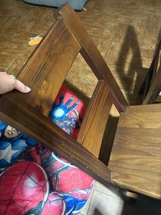 Mesa 2m y 8 sillas madera maciza