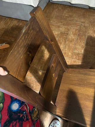 Mesa 2m y 8 sillas madera maciza