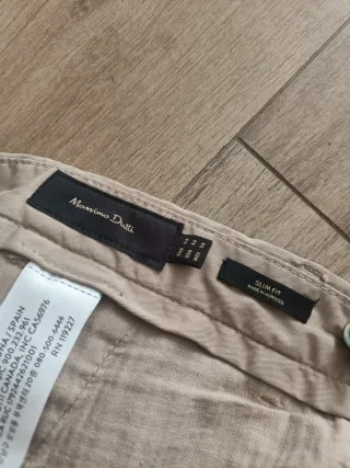 Pantalones chinos beige Massimo Dutti