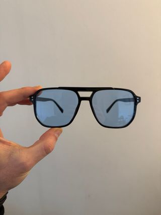 Occhiali da sole aviator lenti blu