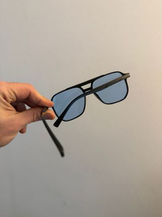 Occhiali da sole aviator lenti blu