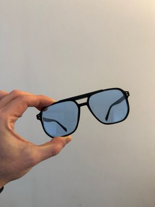 Occhiali da sole aviator lenti blu