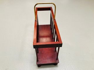 Revistero Vintage Madera Años 70