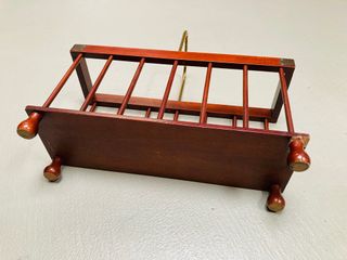 Revistero Vintage Madera Años 70