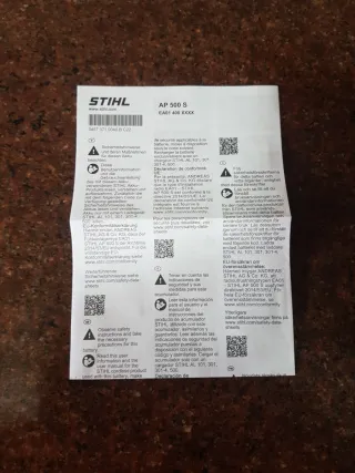 Batería STIHL AP 500 S