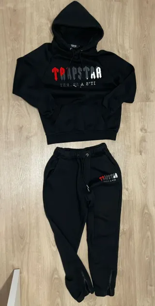 Chándal Trapstar Negro y Rojo