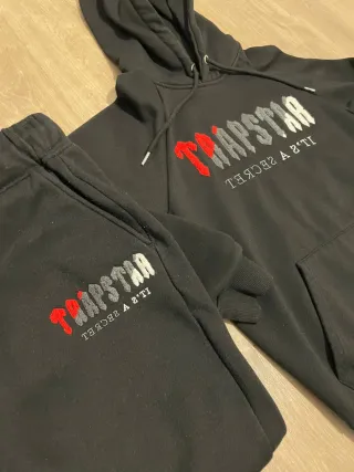 Chándal Trapstar Negro y Rojo