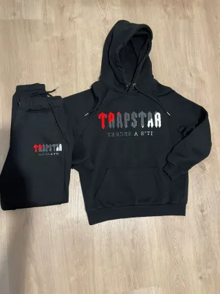 Chándal Trapstar Negro y Rojo