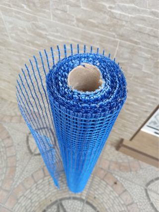 Malla de Refuerzo de Pavimento Azul