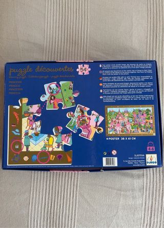 Puzzle Djeco Princesas 54 Piezas