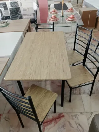 Mesa Comedor Metal y Madera