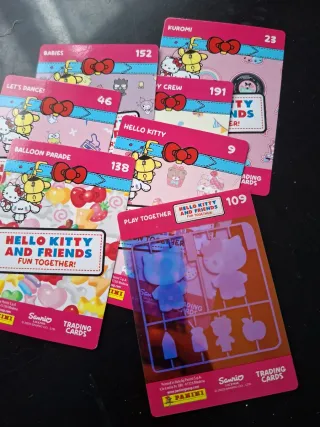 Cartas coleccionables Hello Kitty y Amigos