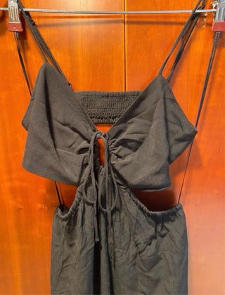 Vestito H&M nero cut-out con laccetti